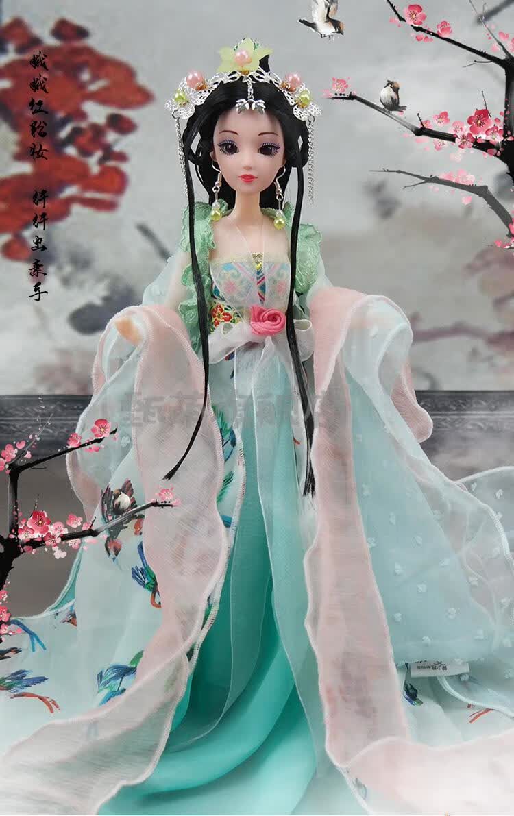 【芭比娃娃打造美丽系列】芭比娃娃的汉服30厘米古装娃娃换装人偶公主