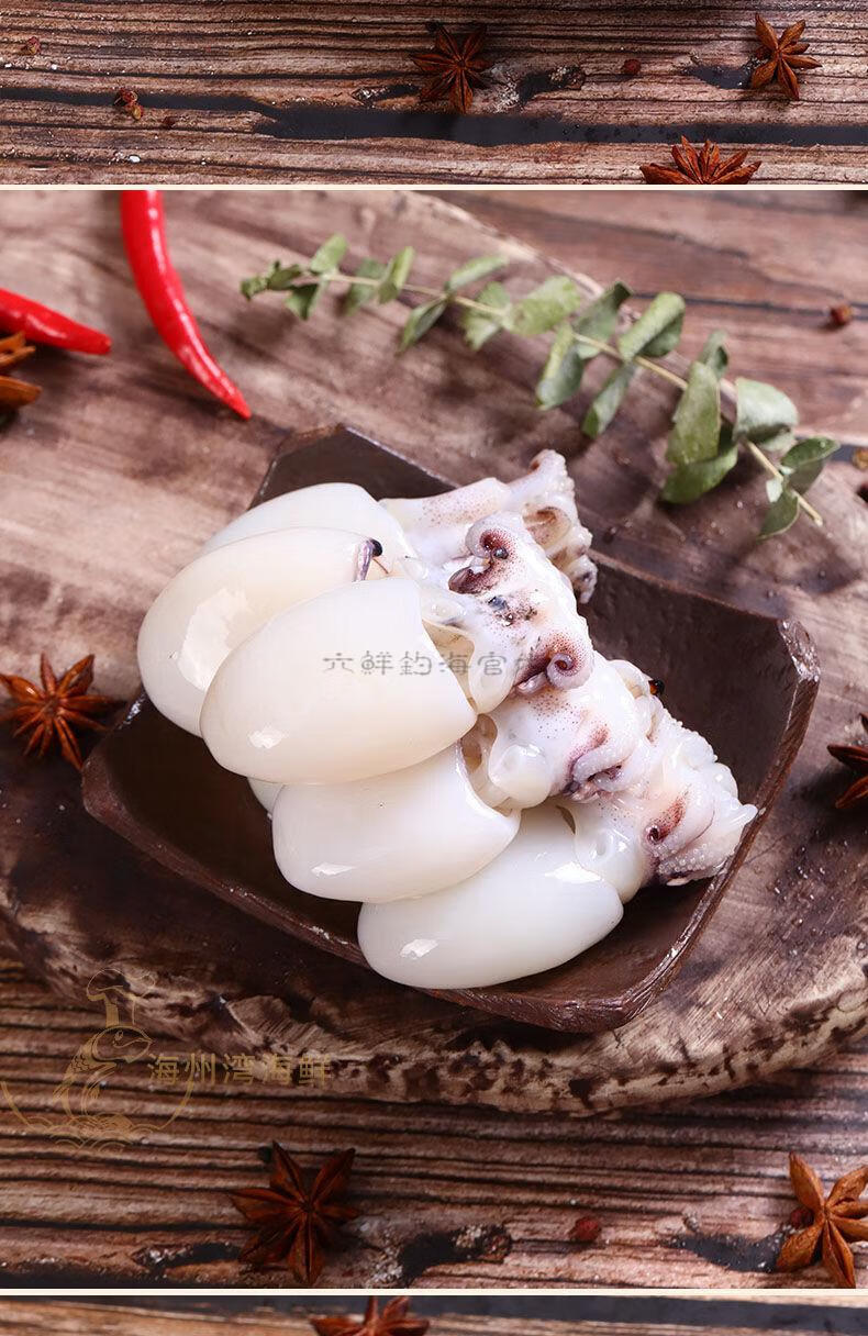 六鲜钓海旗舰店鲜活冷冻墨鱼仔生鲜冰鲜海兔子新鲜籽乌海鲜水产大号10