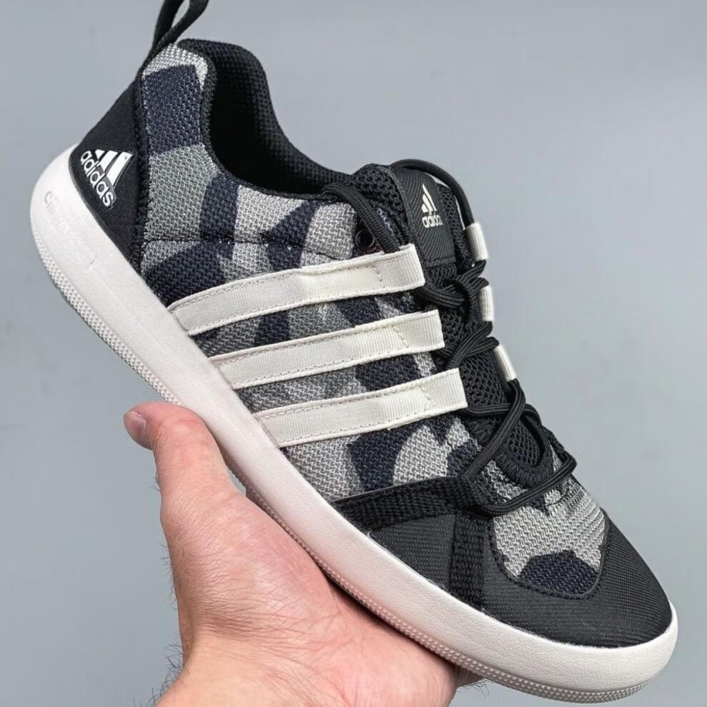 阿迪达斯2022新款三叶草涉水鞋男鞋夏季户外鞋透气无洞款速干溯溪