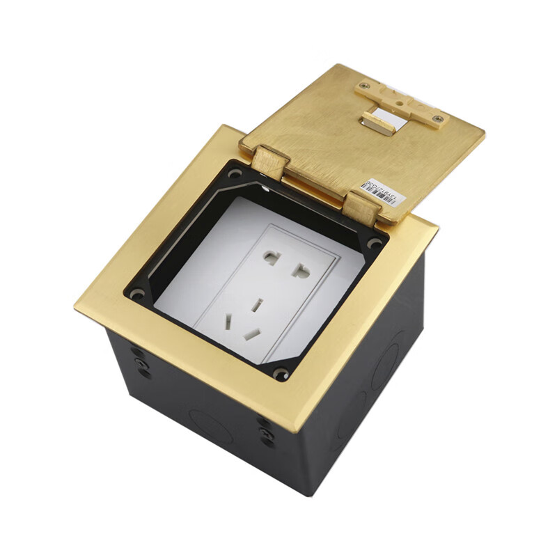 舞台专用地插话筒网络音频多媒体接线盒hdmi隐藏开启式铜地插座 一位