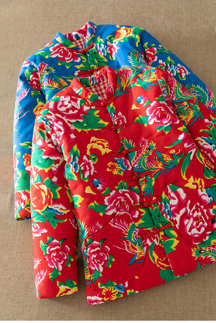 小花棉袄花棉袄东北东北花棉袄东北花棉袄女东北棉袄碎花棉袄女士东北