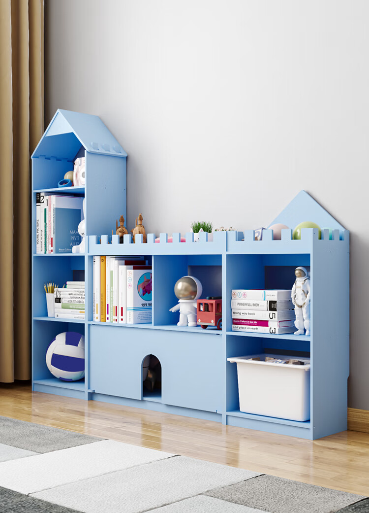 儿童城堡书架绘本架家用房子书柜置物架落地创意简易小学生幼儿园适合