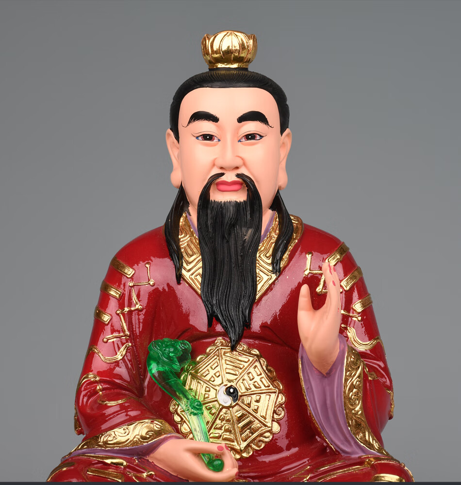 神像道德原始灵宝天尊树脂佛像上清太清玉清太上老君 16寸元始天尊 38
