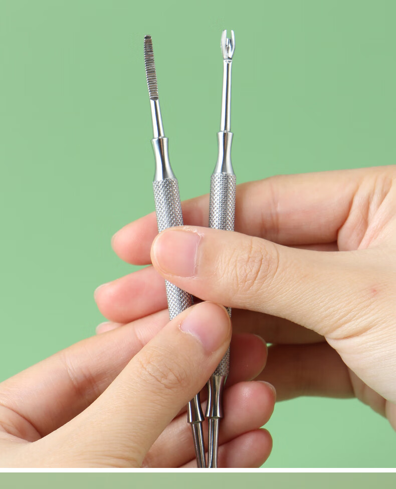 德国死皮推不锈钢死皮叉锋利去死皮倒刺修手指甲工具套装德国义推剪挫