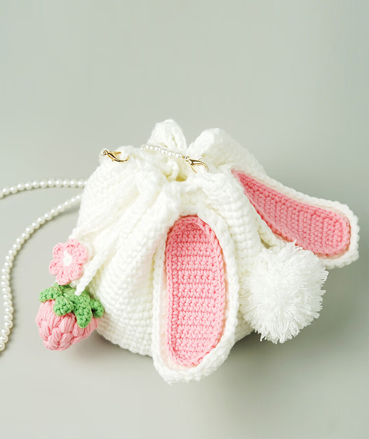 【官方旗舰】 手织包包手工编织包包 diy兔子自制毛线钩针材料包送