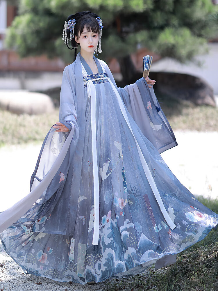 夏季古装汉服女初中生明制中国风齐胸襦裙超仙大袖衫 单独大衫 s