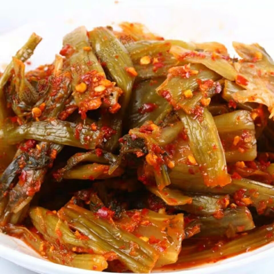 云南德宏特产傣族腌菜腊腌菜美味酸腌菜开胃下饭辣腌菜现装2斤1瓶