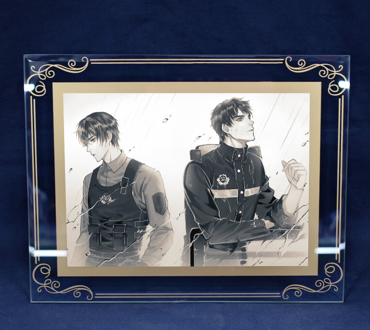 ins抖音同款破云周边相框摆件立牌江停严峫警花儿停停江队二次元相框