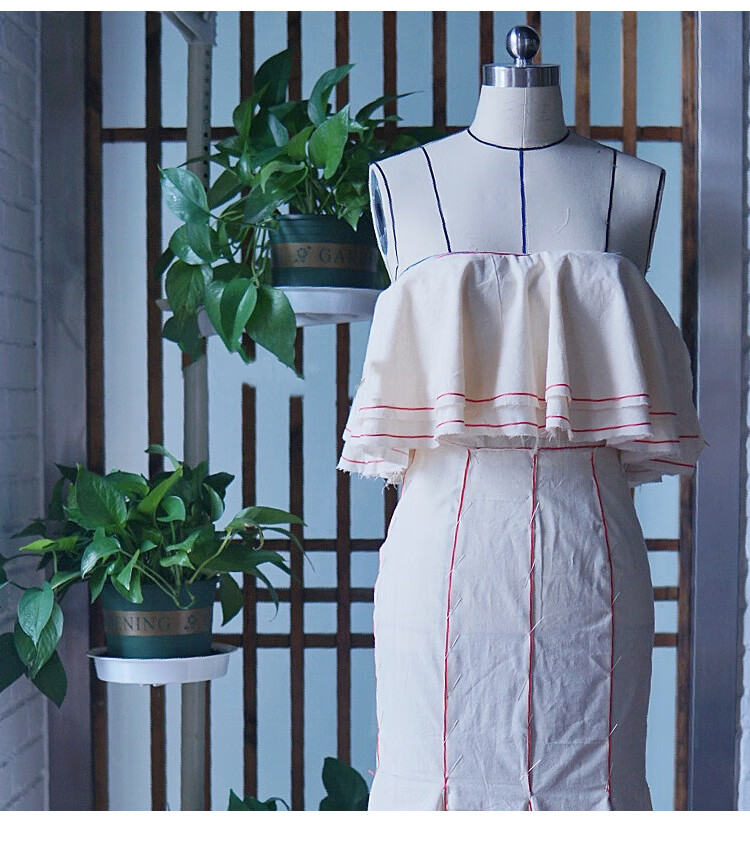 建智立裁人台 立体裁剪布料立裁白胚布白坯布服装设计布料涤棉样衣