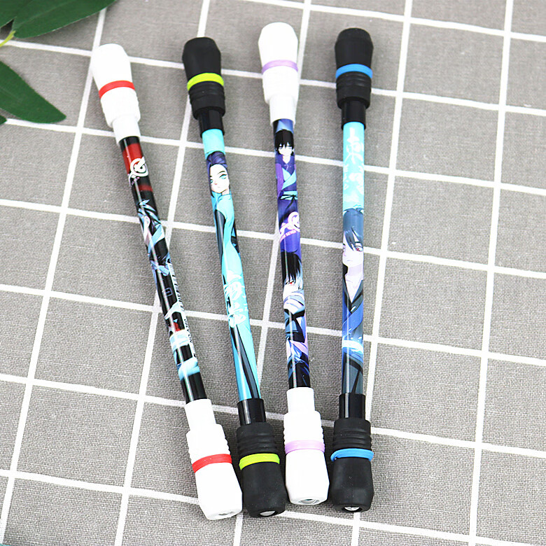 刺客伍六七笔刺客伍六七网红彩灯笔转笔发光转转笔小学生中性笔魔刀千