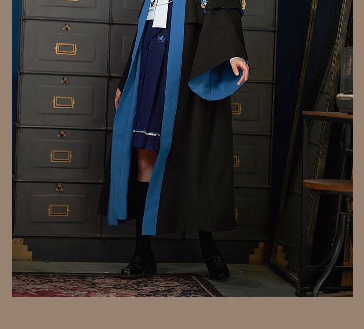 款哈利波特英伦jk制服斗篷古装古风汉服女动漫服装 022拉文克劳斗篷