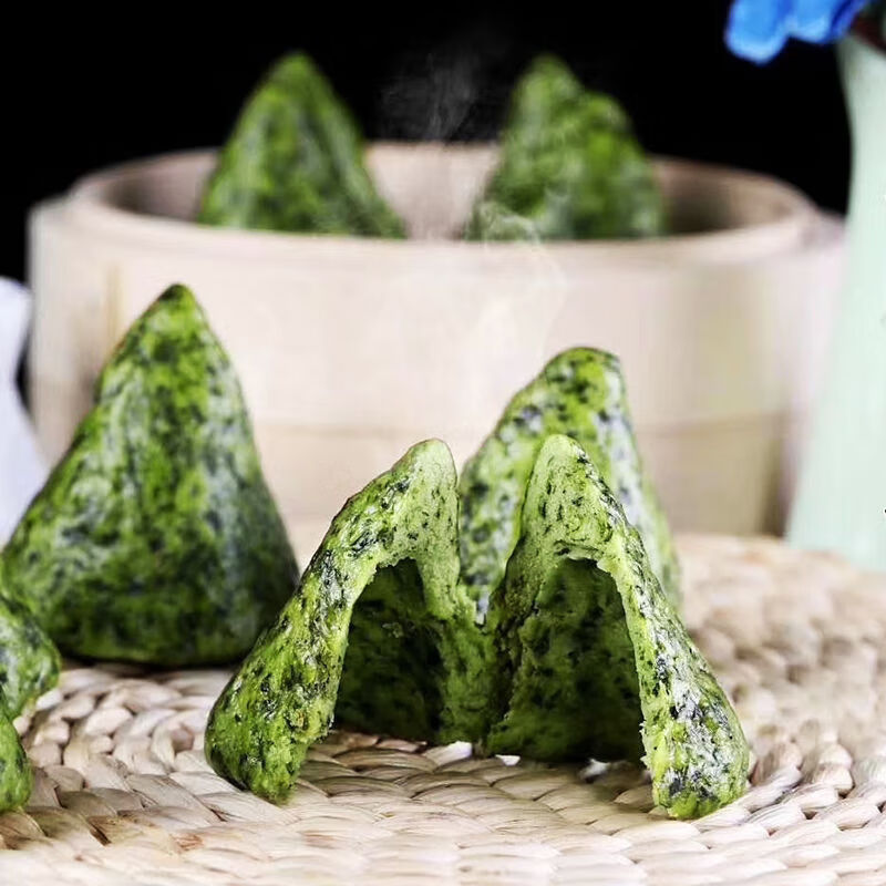 手工荠菜窝窝头早餐速冻绿色营食品配杂粮野菜代餐五谷杂粮窝头 荠菜