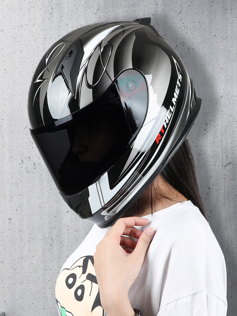 骑行部落 摩托车头盔男夏季3c认证机车赛车盔大码防雾镜片骑士盔