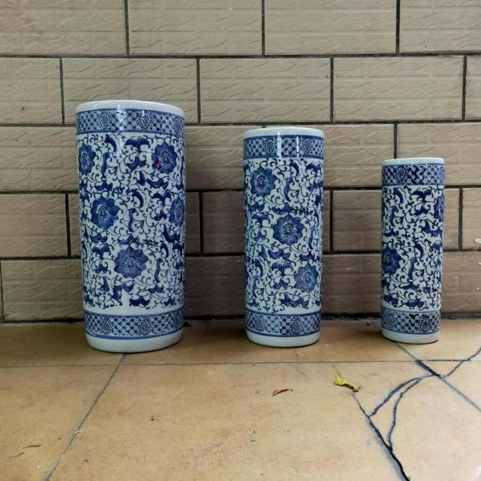 鸡毛掸子收纳瓶 鸡毛掸子收纳瓶家用多功能雨伞桶花瓶落地摆件装饰