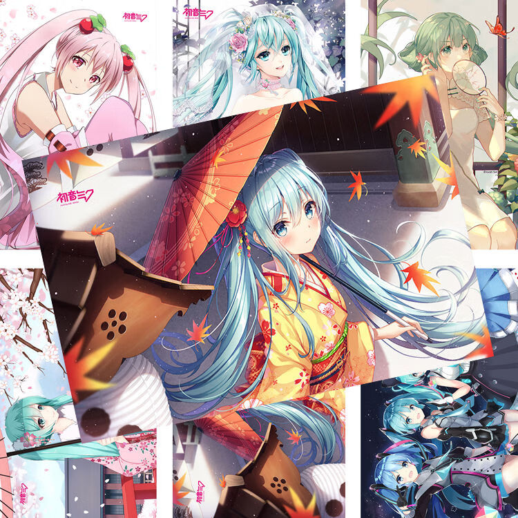 景超富康 初音未来海报ku二次元动漫周边房间宿舍超大高清墙纸墙贴