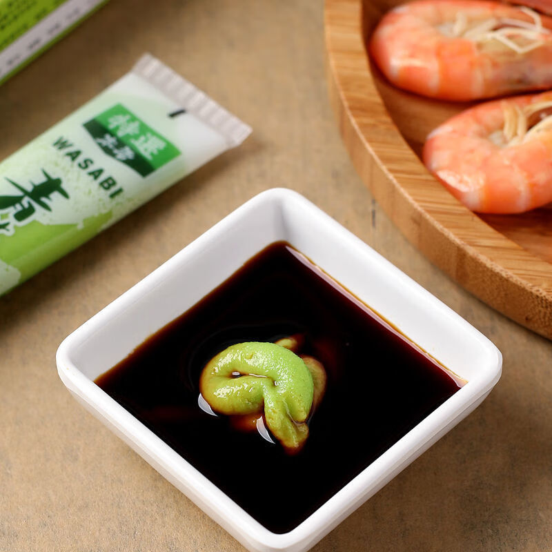 芥末酱43g海鲜三文鱼寿司芥辣酱调料辣根青芥辣够呛够辣芥末膏芥末1支