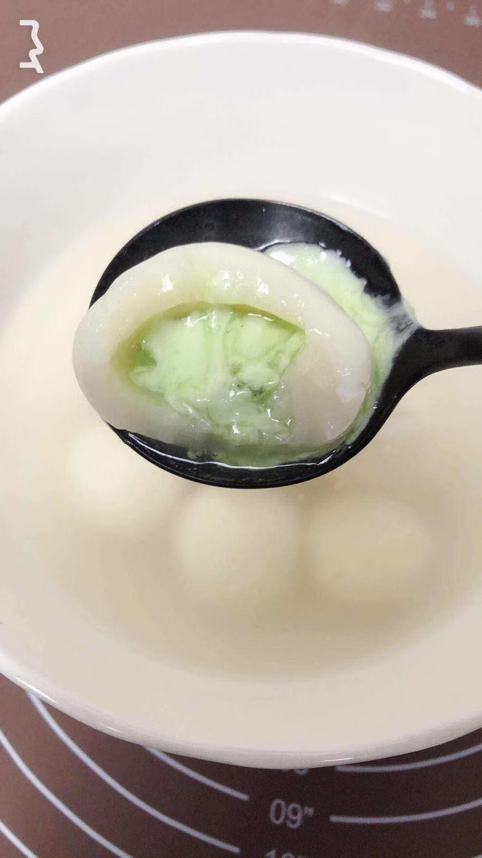 天津老城里钙奶汤圆元宵馅4克圆形元宵汤圆卡通汤圆馅500g装抹茶味4克