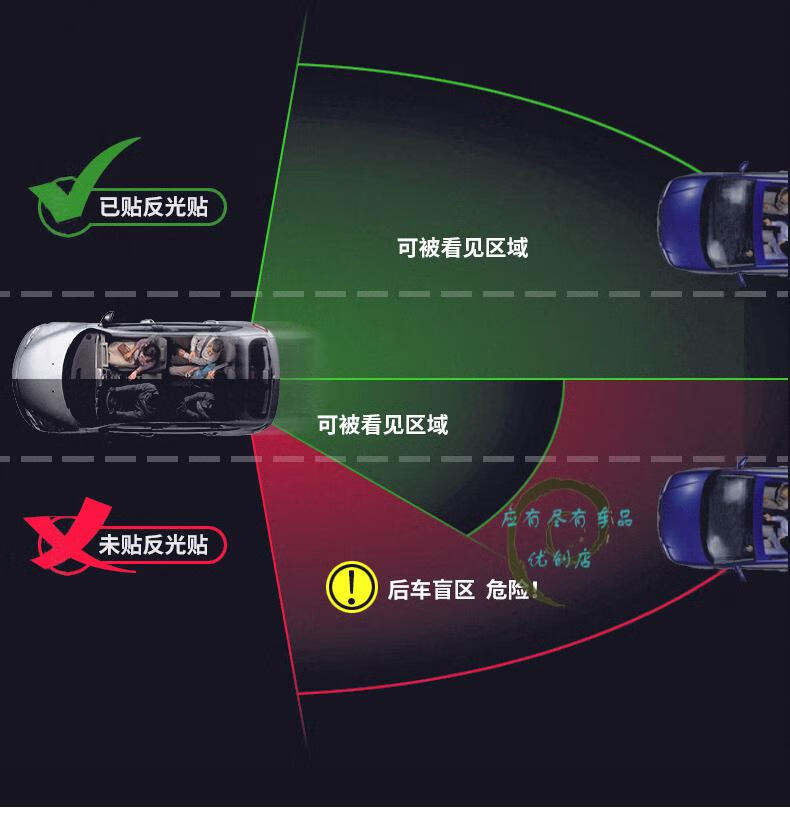 【好物推荐】远光狗克星反光贴汽车贴纸划痕创意个性车身文字遮挡关