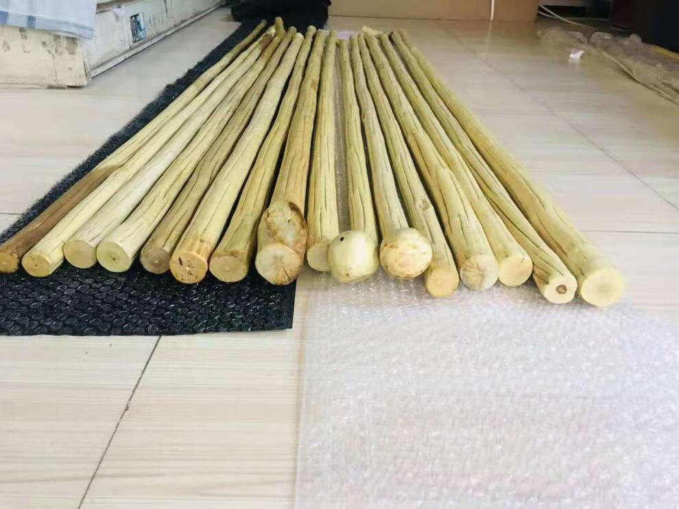 降龙木原木棍五台山六道九道木鞭杆十三把防身武术棍齐眉棍登山杖太极