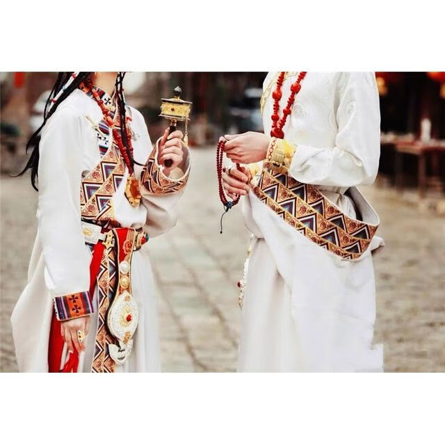 赵小熊新品藏服女装情侣款藏袍男女藏式穿搭藏族服装藏装集合图形民族