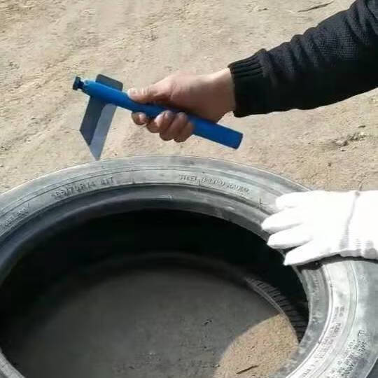 废旧橡胶轮胎切割刀锰钢镰刀割轮胎刀专用特厚可拆卸锋利切割工具 割