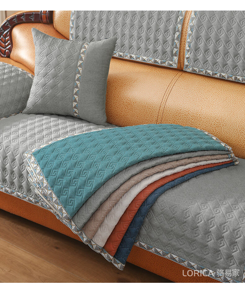 老式沙发套光影皮质沙发专用子防滑四季通用客厅老款坐保护老式沙发套