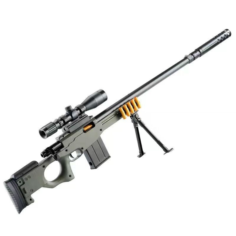 神孩子98kawm儿童玩具枪抛壳软弹枪绝地求生和平精英吃鸡男孩枪 a