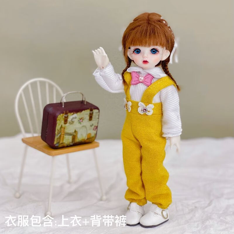 新款6分bjd娃娃衣服jk制服连衣裙30厘米芭比娃娃可爱套装换装裙子bjd