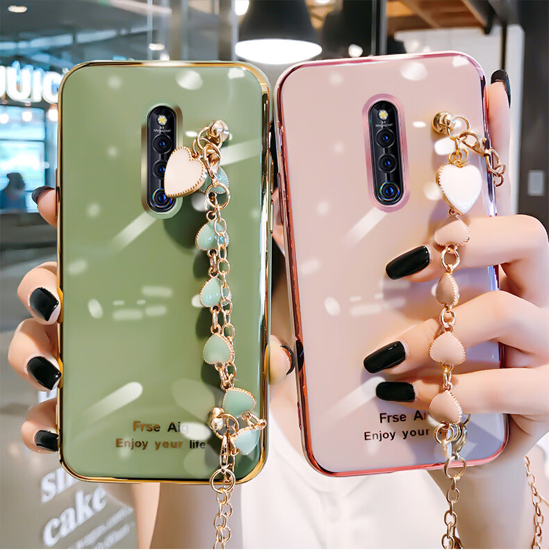 vivo x27pro手机壳电镀斜挎por女款硅胶vovi软壳背带vivi夏天可背斜跨