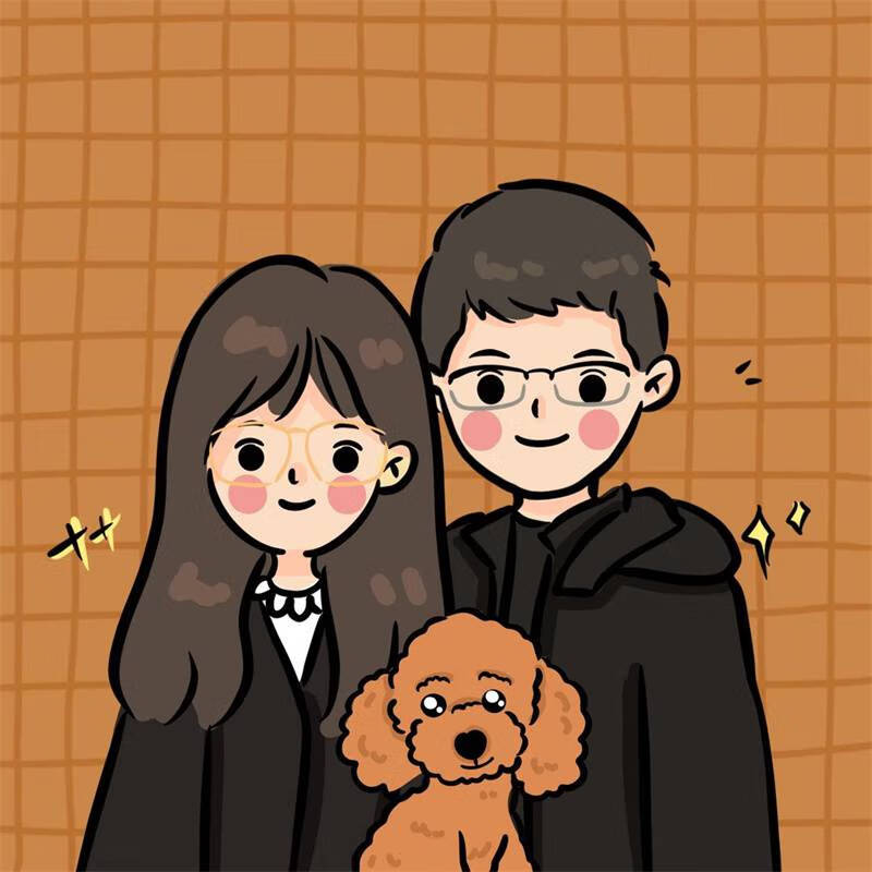 微信头像定制全家福手绘头像定制作情侣一家三四口约稿q版卡通动漫画