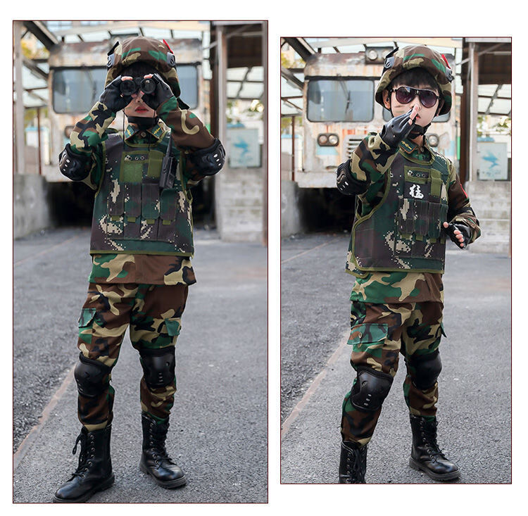 儿童特种兵装备防弹衣迷彩服套装小孩新年礼物男童特种兵军装夏令营