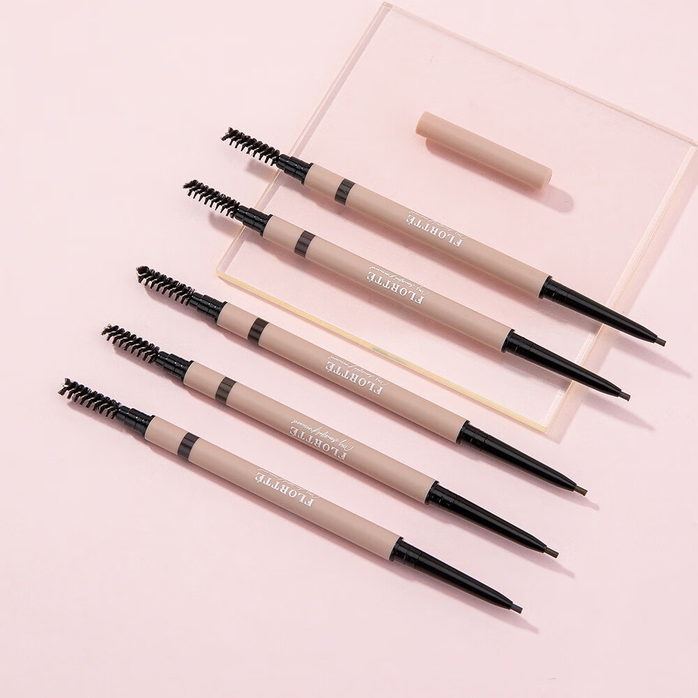 女神之美flortte花洛莉亚双头眉笔超细头极细不易脱色女初学者送女友
