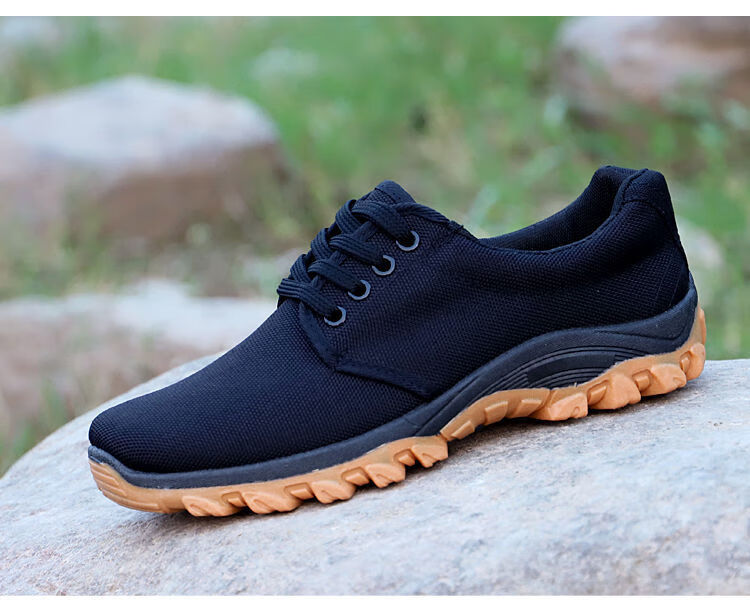 工地上班鞋新款升级牛筋底登山鞋男工地工作鞋作训鞋耐磨劳保鞋防滑鞋