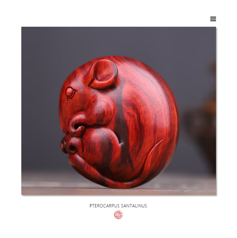 古珍絮旧老鼠手把件印度小叶紫檀木把玩物件手玩把件手工雕刻男送长辈