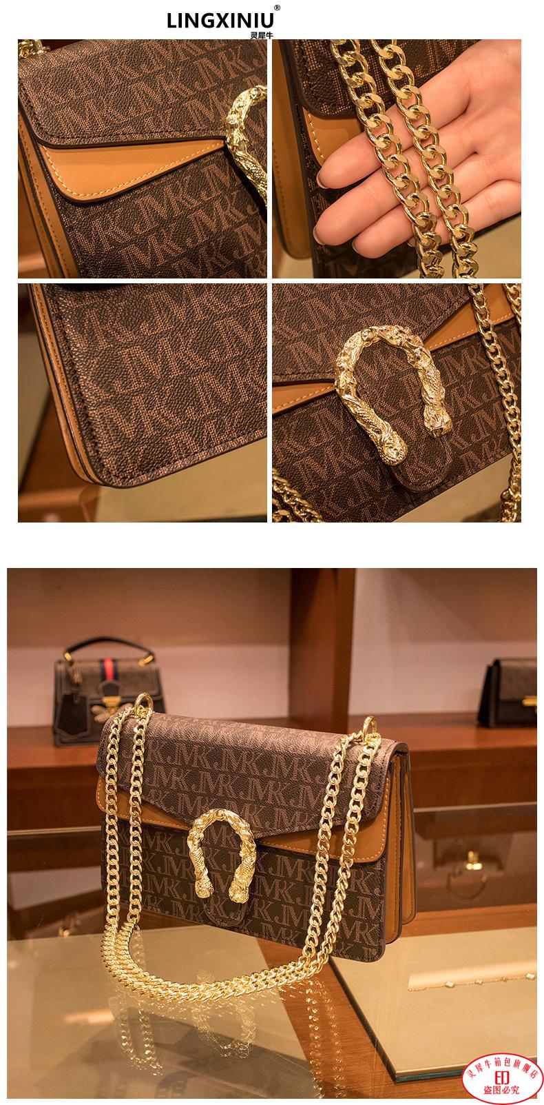 官方香港灵犀牛lv包包女包单肩斜挎包新款头层牛皮时尚百搭酒神包