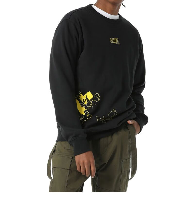 it :chocoolatelooney tunes联乘情侣款圆领卫衣角色印花3027ufh bkx