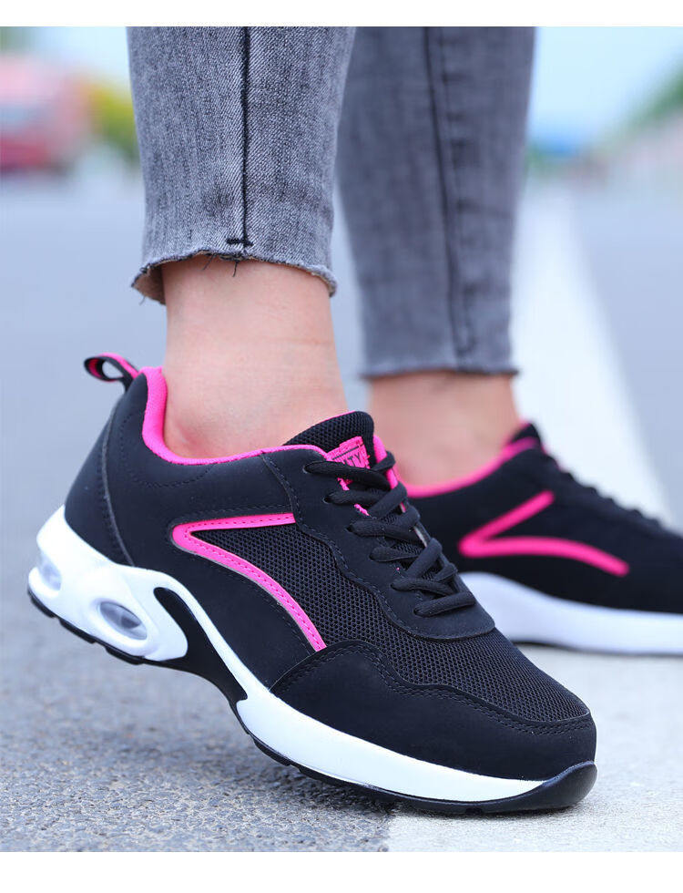 劳保鞋女士新款女鞋夏季透气带钢板防砸防刺穿轻便久站不累脚粉色809