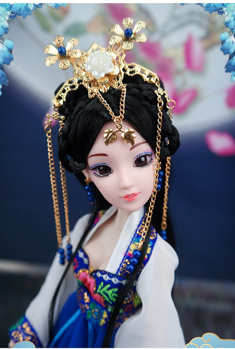 情人节礼物古装娃娃古代 汽车摆件家居玩具30厘米多关节十大美人四大