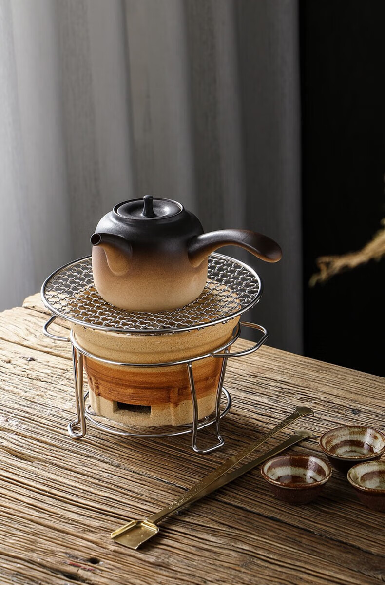 小火炉炭火边炉火锅野外炭炉煮茶器煮茶炉煮茶烧水炉户外大号碳炉