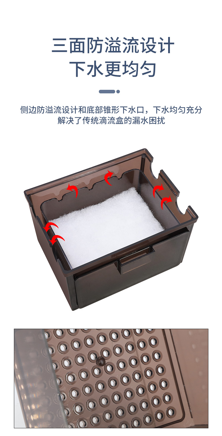 鱼缸鱼池过滤器滴滤盒周转箱上置过滤滴流盒净水 顶部上滤周转箱底滤