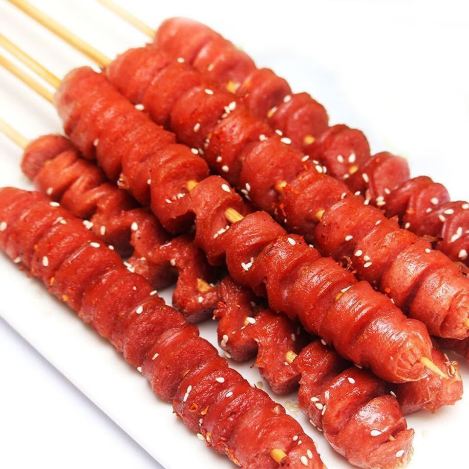 幸运星五星鸡块串1200g鸡肉鸡块油炸速冻休闲小吃冷冻半成品火龙串1包