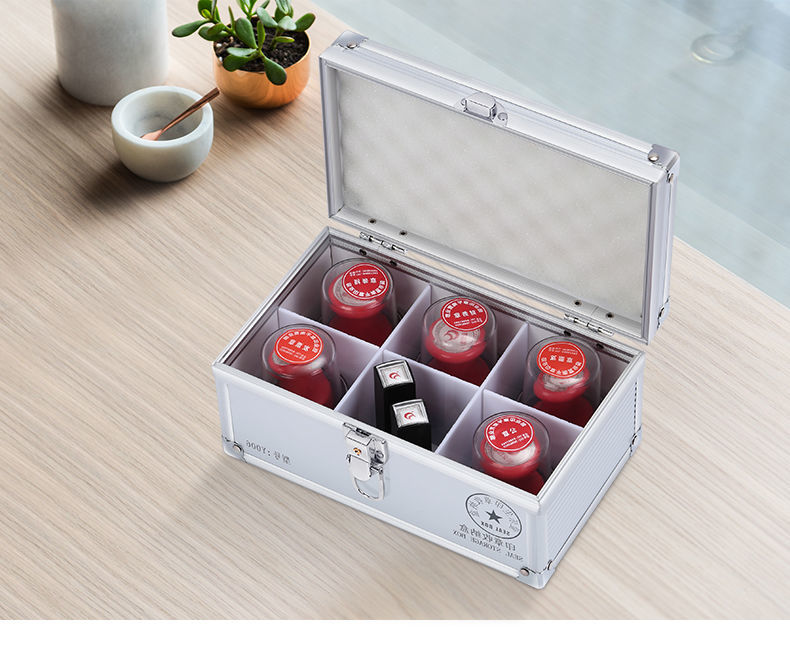 六一儿童节樱安娜公章盒子印章收纳盒铝合金手提带锁多规格印鉴章印章