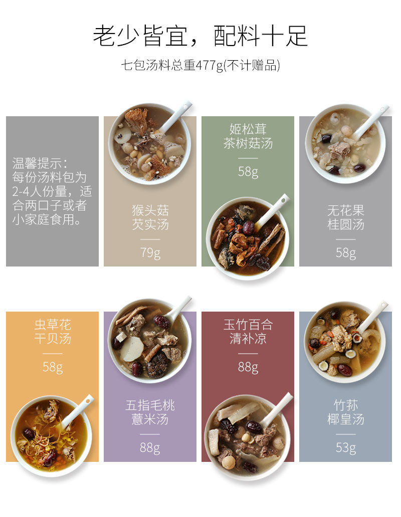 伟博煲汤材料广东秋冬清补药膳滋补炖汤中药材五指毛桃养生汤料包玉竹