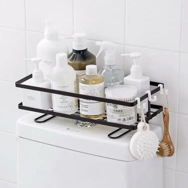 新品马桶置物架上方卫生间浴室壁挂多功能免打孔洗漱台坐便器收纳架子