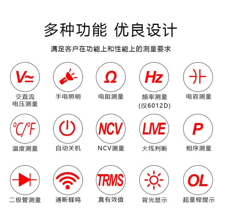 2022新款笔式语音万用表胜利笔式万用表数字高精度一体多用表相序表