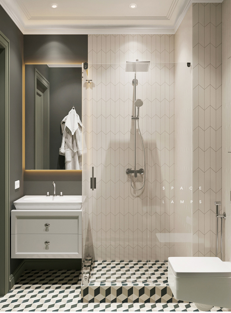 雷士照明led防水射灯cob防眩卫生间浴室筒灯嵌入式洗手间厨房防烟污