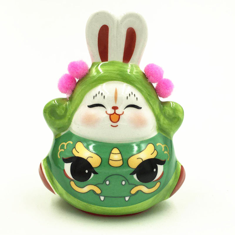 莤宸 兔儿爷摆件q版十二生肖兔爷老北京工艺摆件中国风特色礼品 吉祥