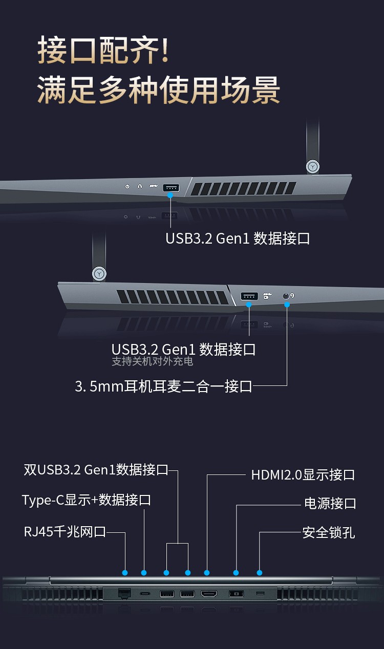 lenovo联想同款拯救者y7000r7000r9000p学生办公游戏本笔记本电脑y