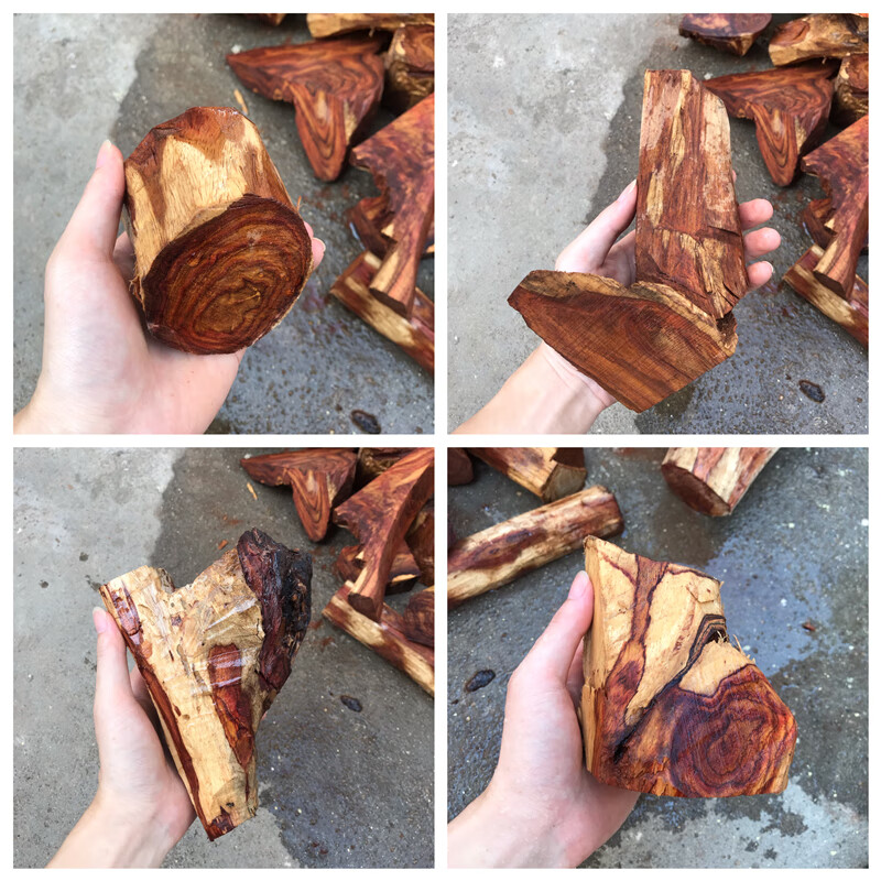 手串原料海黄油梨红木diy原木摆件 海黄木料(500克)很好【图片 价格