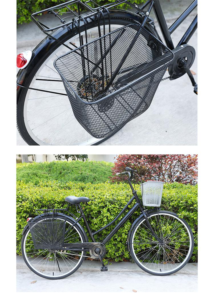 山地自行车车筐前置自行车金属挂篮山地车车篓折叠车免安装后货架车筐